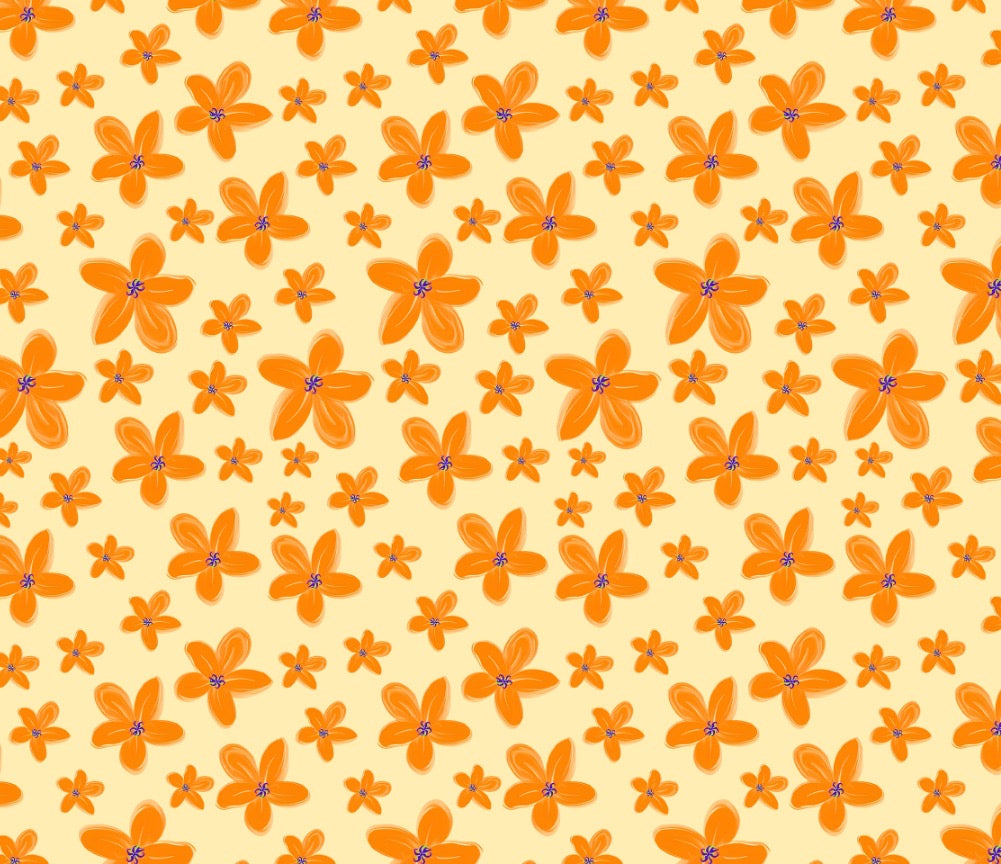 Bandana Flores naranjas