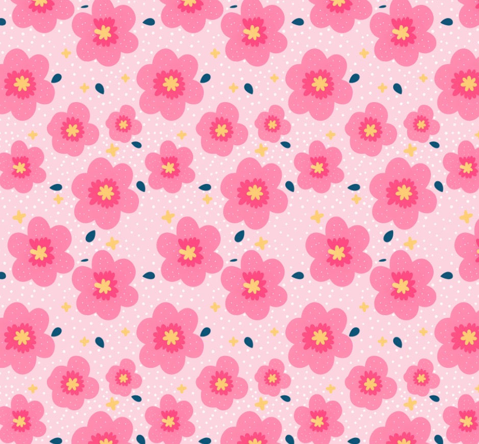 Bandana flor rosa 🌸