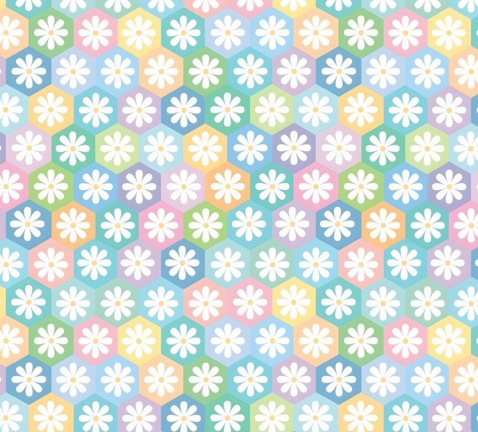 Bandana margaritas colores pastel