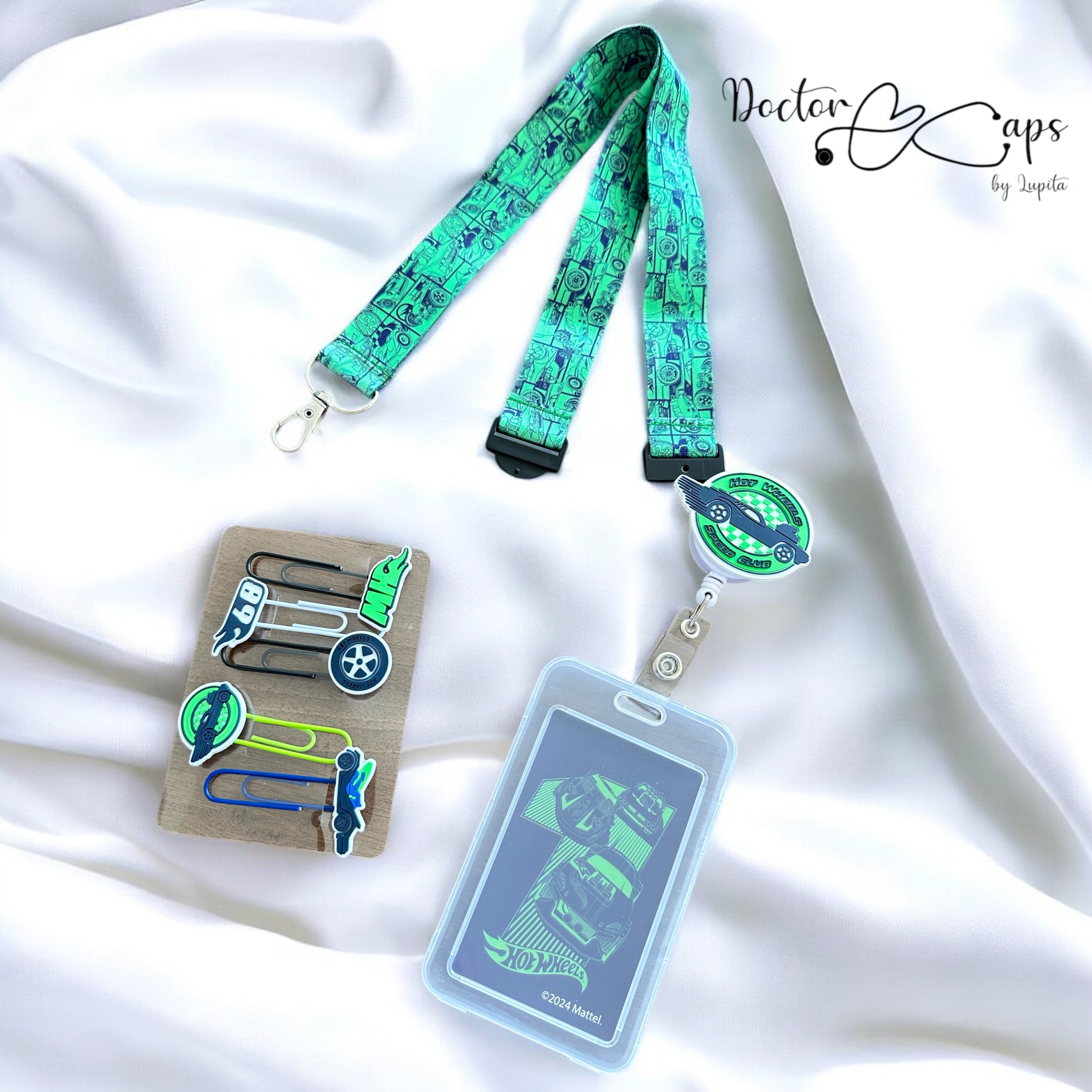 Kit porta gafete Hot Wheels 🚗