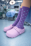 Clogs plataforma - lila