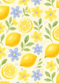 Bandana limón/flor lila 🍋