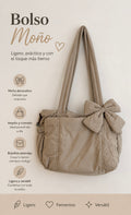 Tote bag pequeña nude 🤎