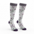 Medias de compresión - lilas con abejitas 🐝