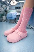 Clogs plataforma - Rosa pastel