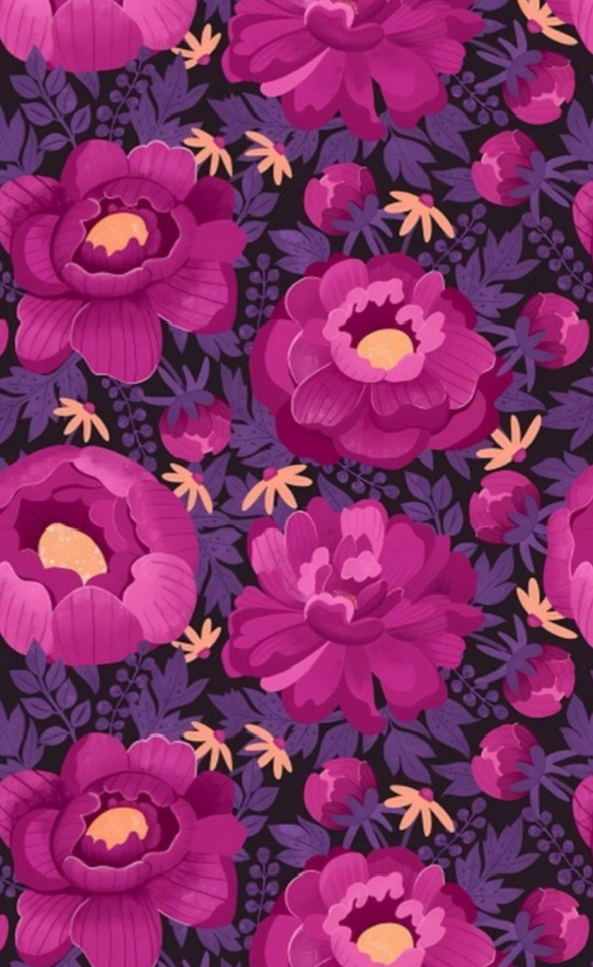 Bandana flor fucsia fondo morado