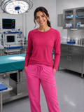 Blusa para abajo del quirúrgico - fucsia (cuello redondo)