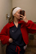 Headband moños rojos