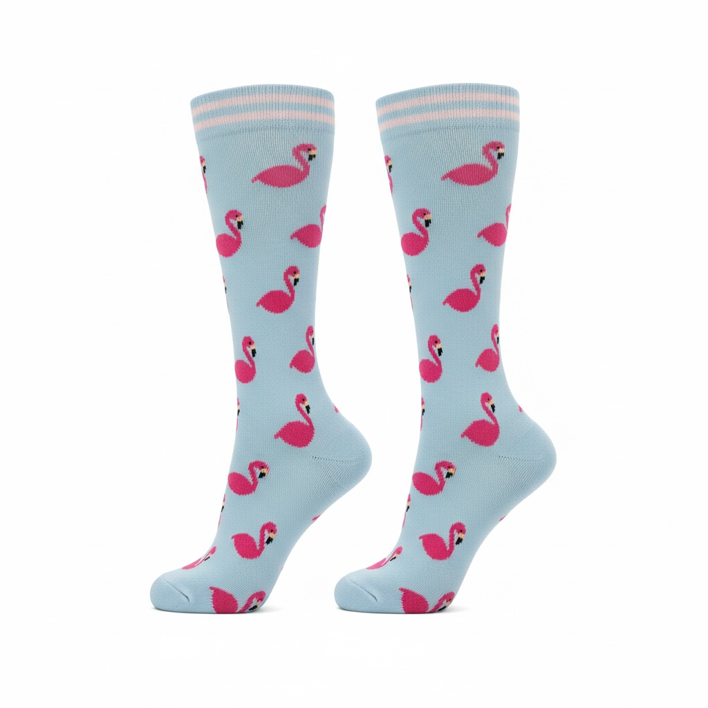 Medias de compresión - flamingos 🦩