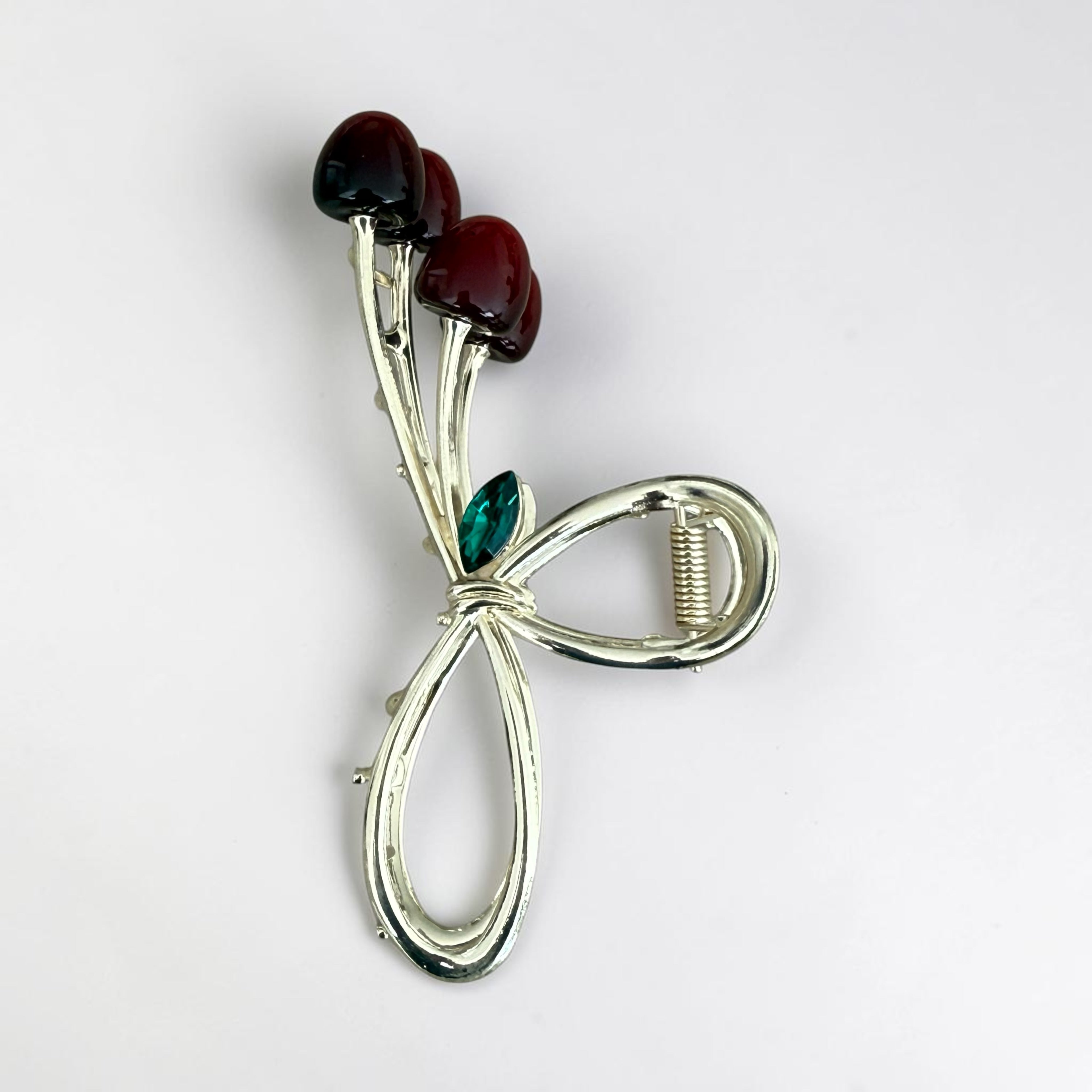 Pinza para cabello - cerezas 🍒