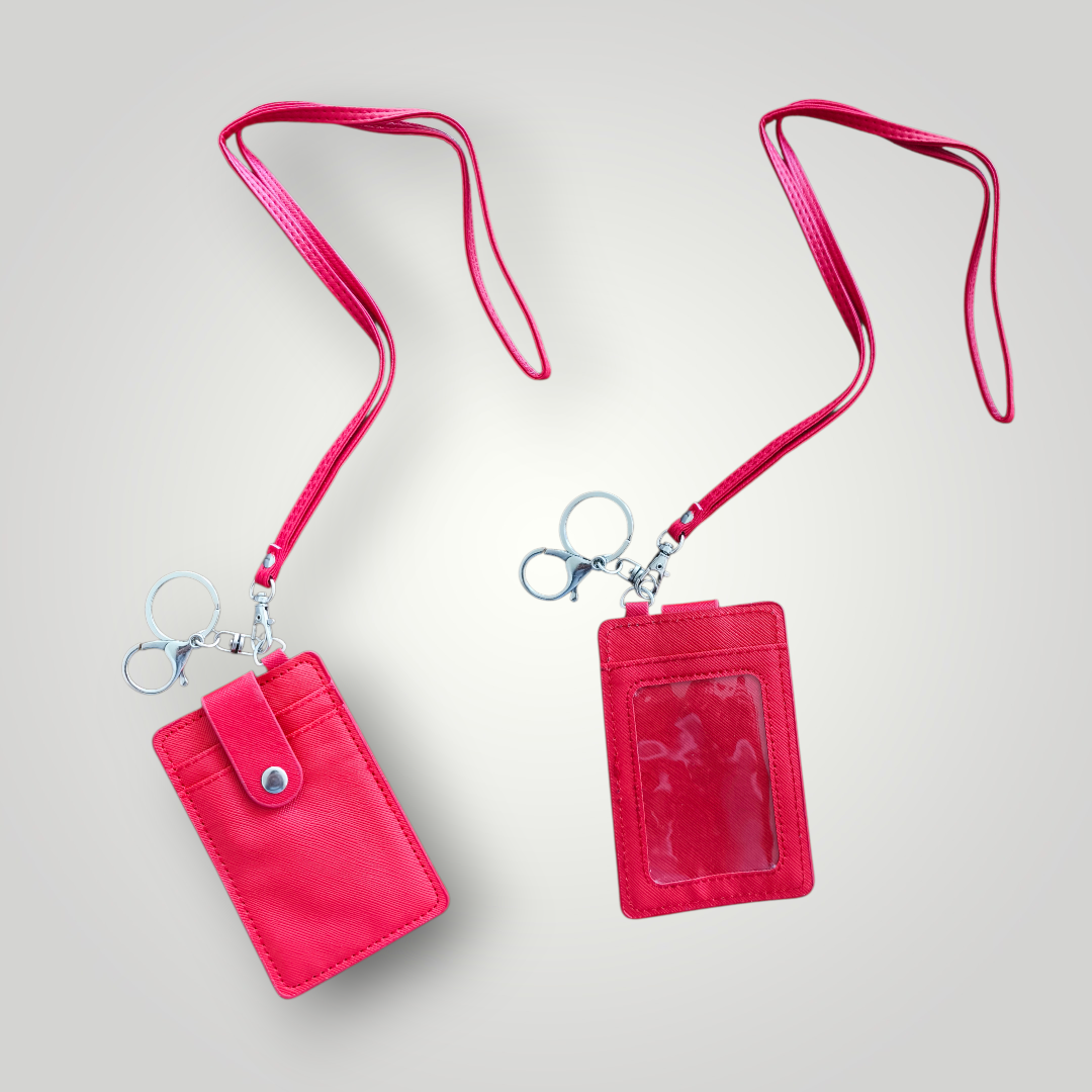 Porta gafete/tarjetero rojo ❤️